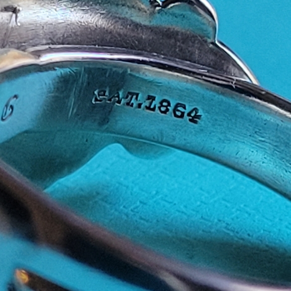1864 Tiffany & Company Gorham Spartan Spoon Ring Sterling Luxury Vintage #64 - Picture 7 of 16